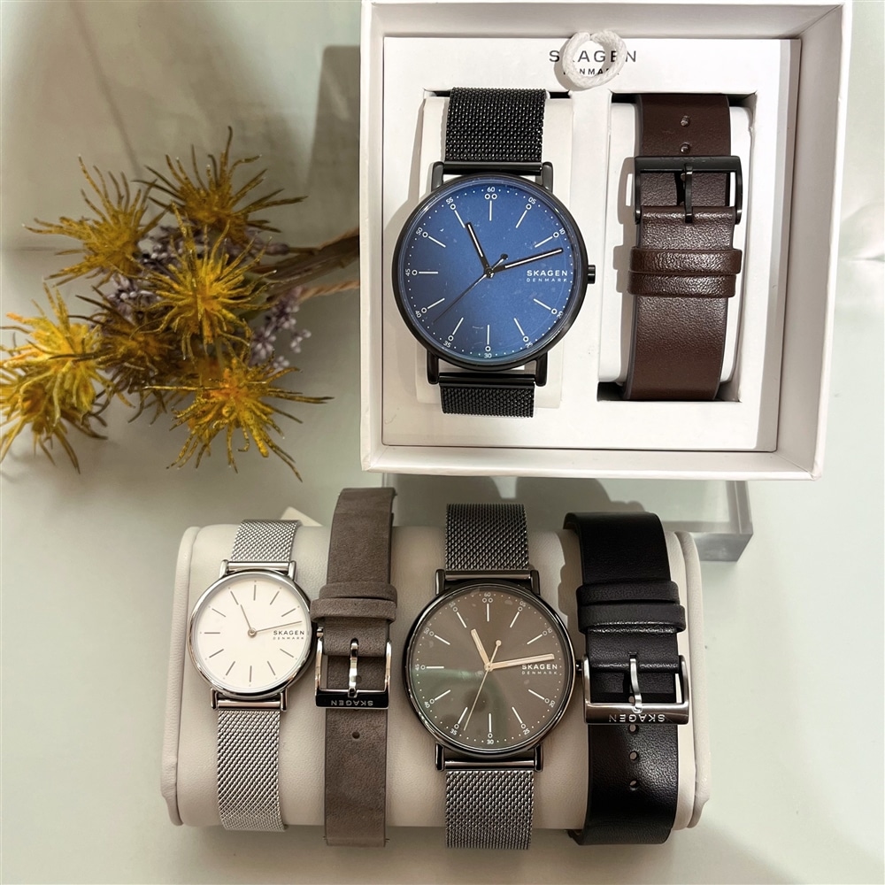 《SKAGEN》ベルトセットで2通り楽しめる、ギフトにもおすすめのセットモデル!!