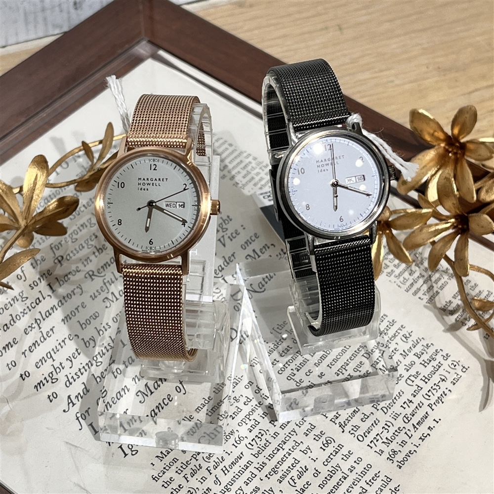 【MARGARET HOWELL idea】上品なウォームカラーが秋冬の定番に◎シンプルで日常使いしやすい腕時計のご紹介!!