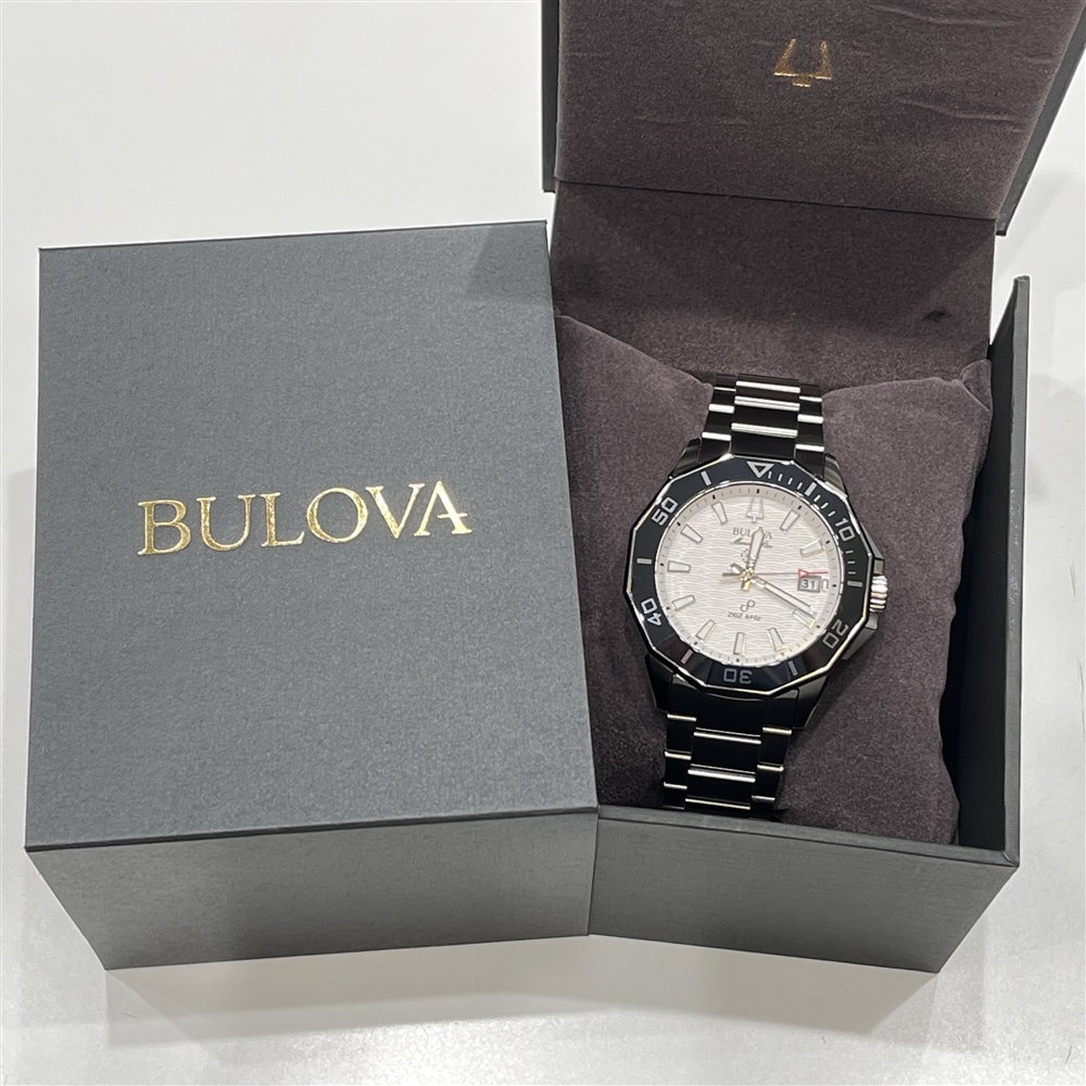 《BULOVA》マリンスター シリーズC プレシジョニストクォーツ ホワイト入荷!