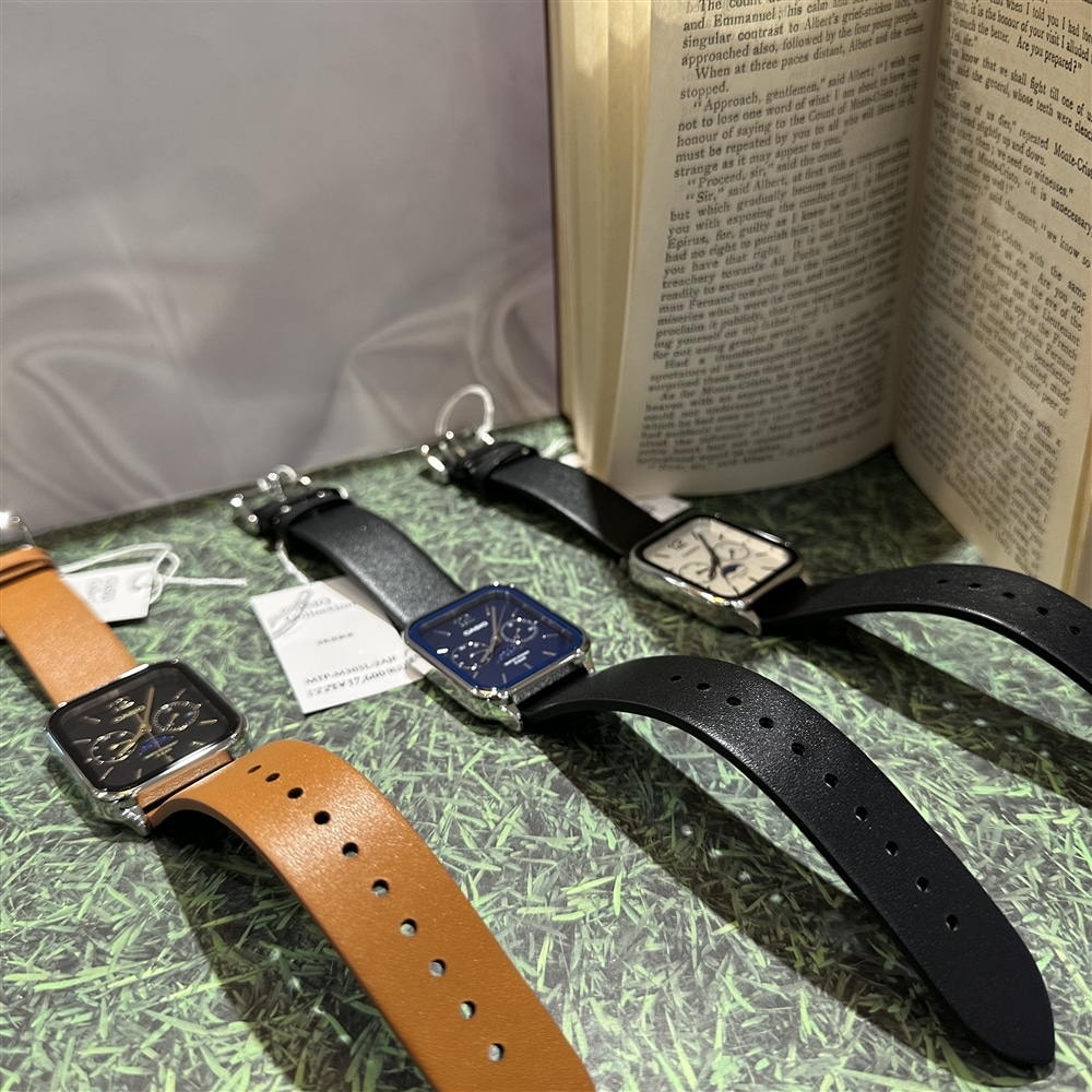 【CASIO】ムーンフェイズウォッチのレザーバンドモデルをご紹介いたします♪【グランフロント大阪（梅田）】