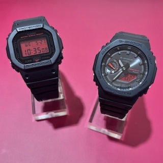 【G-SHOCK】ブランドカラーのブラック×レッドにこだわった新作!