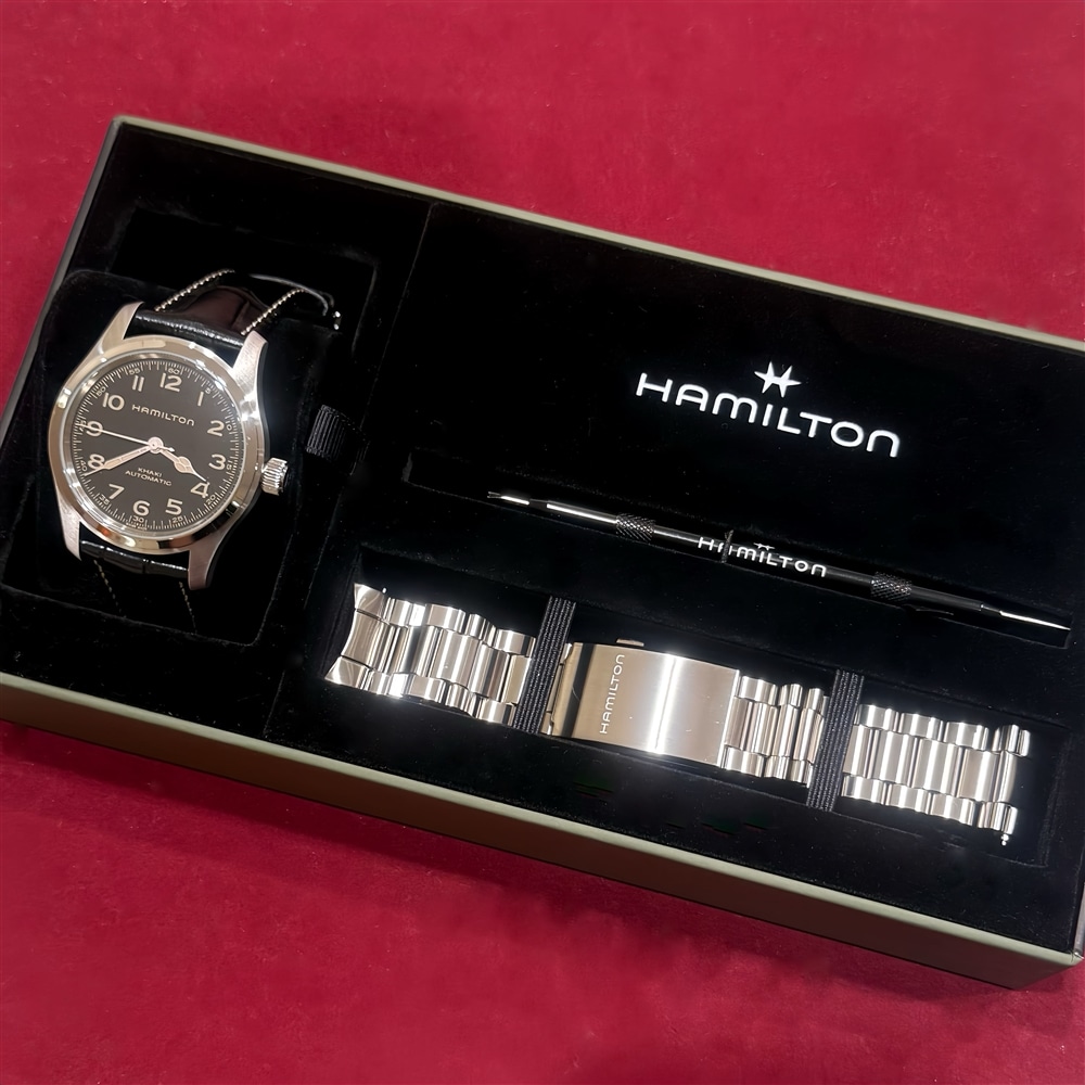 【HAMILTON】カーキ フィールド MURPH 42mmベルトセットが登場!