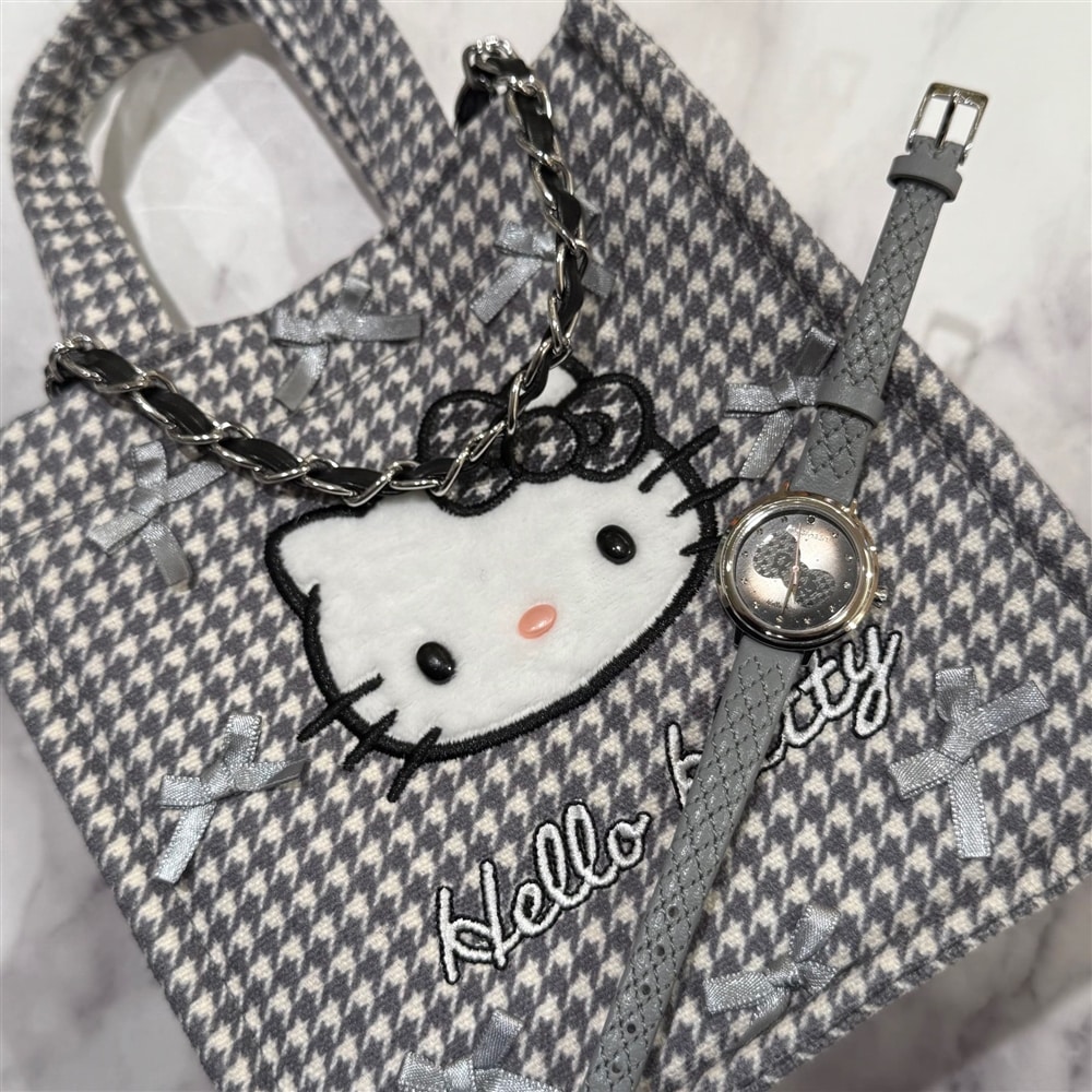 【Angel Heart】可愛い千鳥柄のバッグ付いてくる!ハローキティコラボウォッチのご紹介!