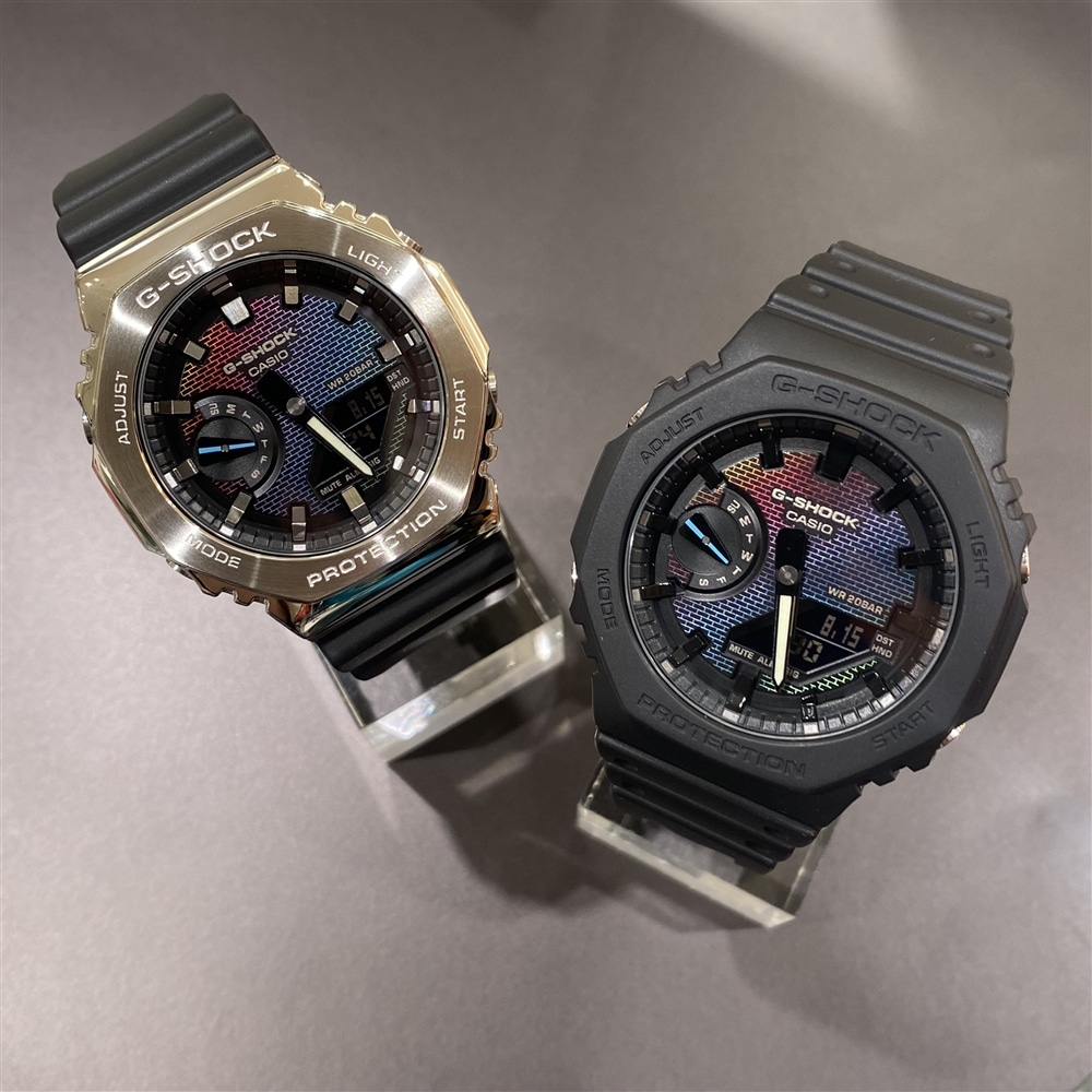 【G-SHOCK】光の角度で色が変わる⁉︎レインボーカラーウォッチ!