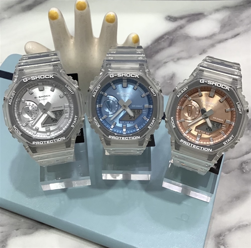 【G-SHOCK】夏にぴったり!!スケルトン素材を使用したモデルのご紹介