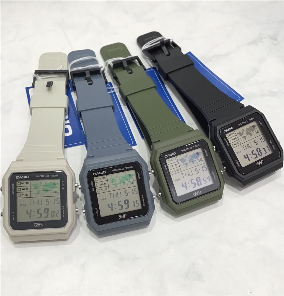 【CASIO】世界地図を時計にデザインしたユニークな新発売モデル!!