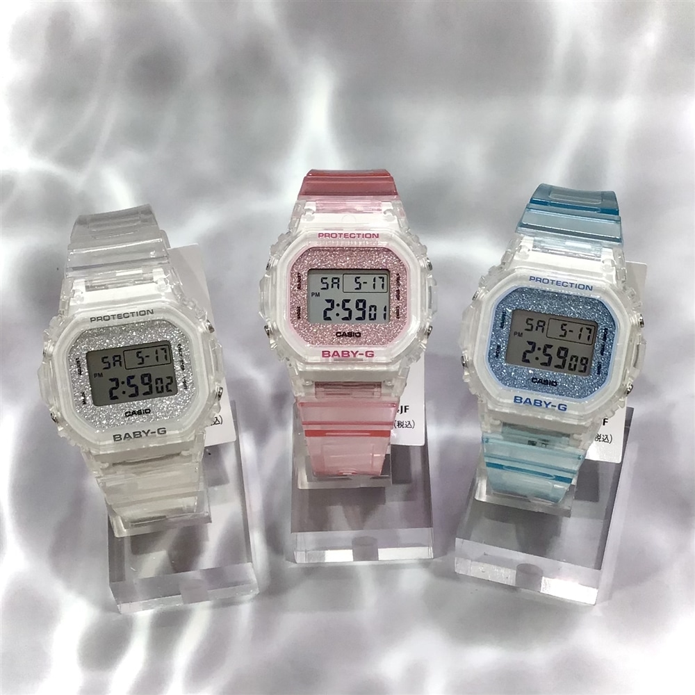 【BABY-G】これからの季節にピッタリのキラキラ×スケルトン新作登場!