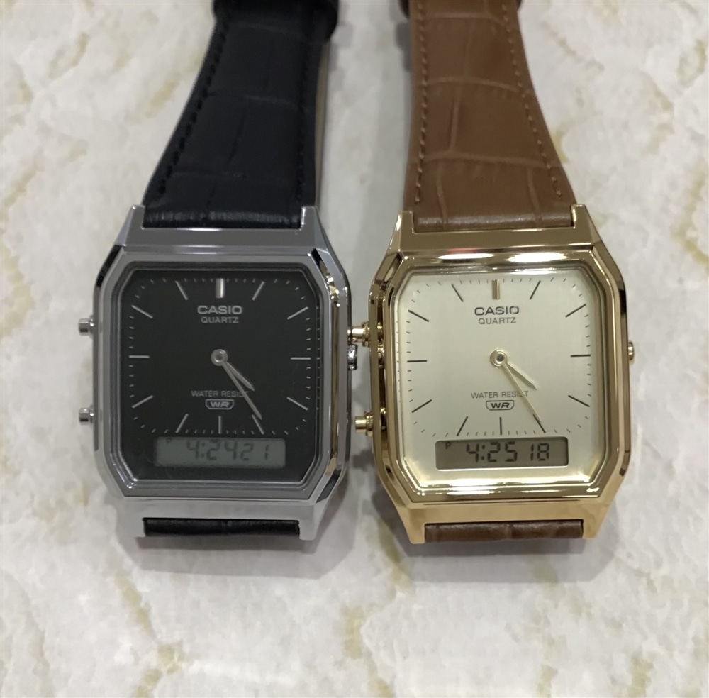 【CASIO】ヴィンテージ感あふれるアナデジモデル!!