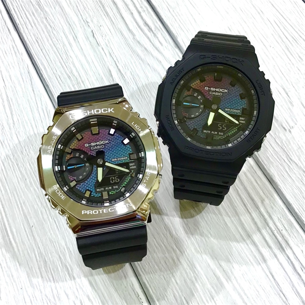 【G-SHOCK】花火のようなレインボーカラー*