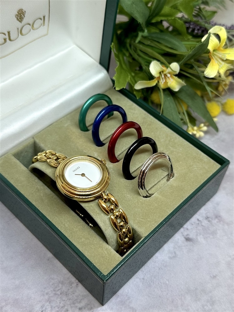 【Vintage GUCCI】6色を気分に合わせて楽しめる!大人気のCHANGE BEZEL入荷しました!