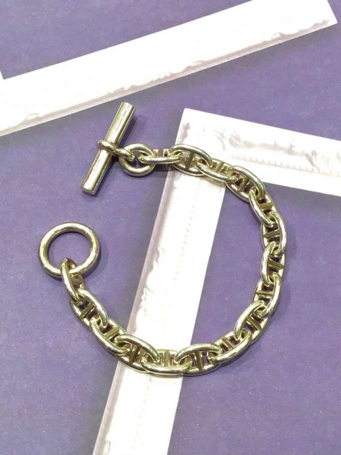 *HERMES vintage jewelry* シルバーチェーンを腕元に★