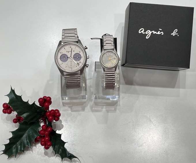 【agnes b.】ギフトにオススメ CINEMA ソーラー クリスマス限定モデル