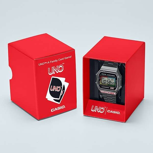 【CASIO】世界中で愛されているカードゲーム「UNO」とのコラボモデル!