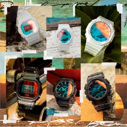 全面ガラス蒸着を採用!夏を彩る【G-SHOCK】Beach time lapse