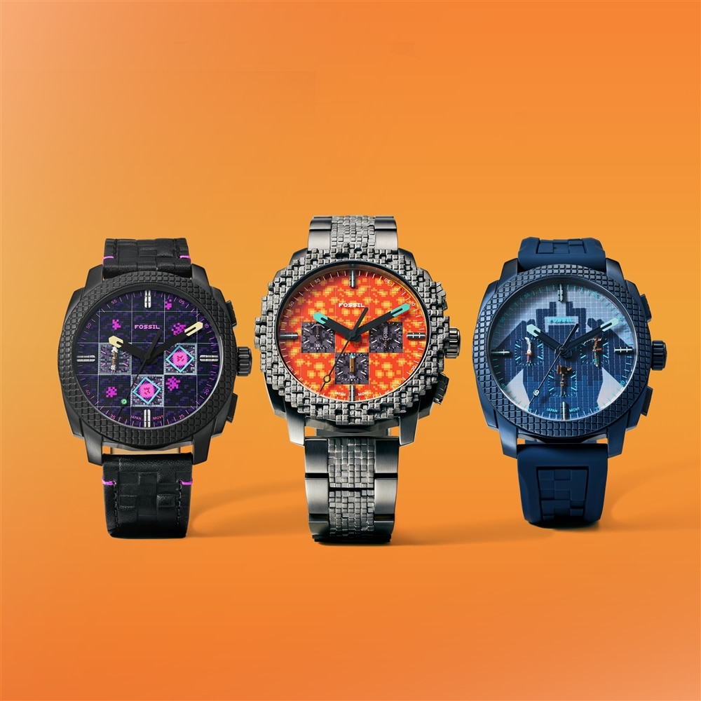 【FOSSIL】Minecraft (マインクラフト) の世界観を表現した限定コレクション登場!